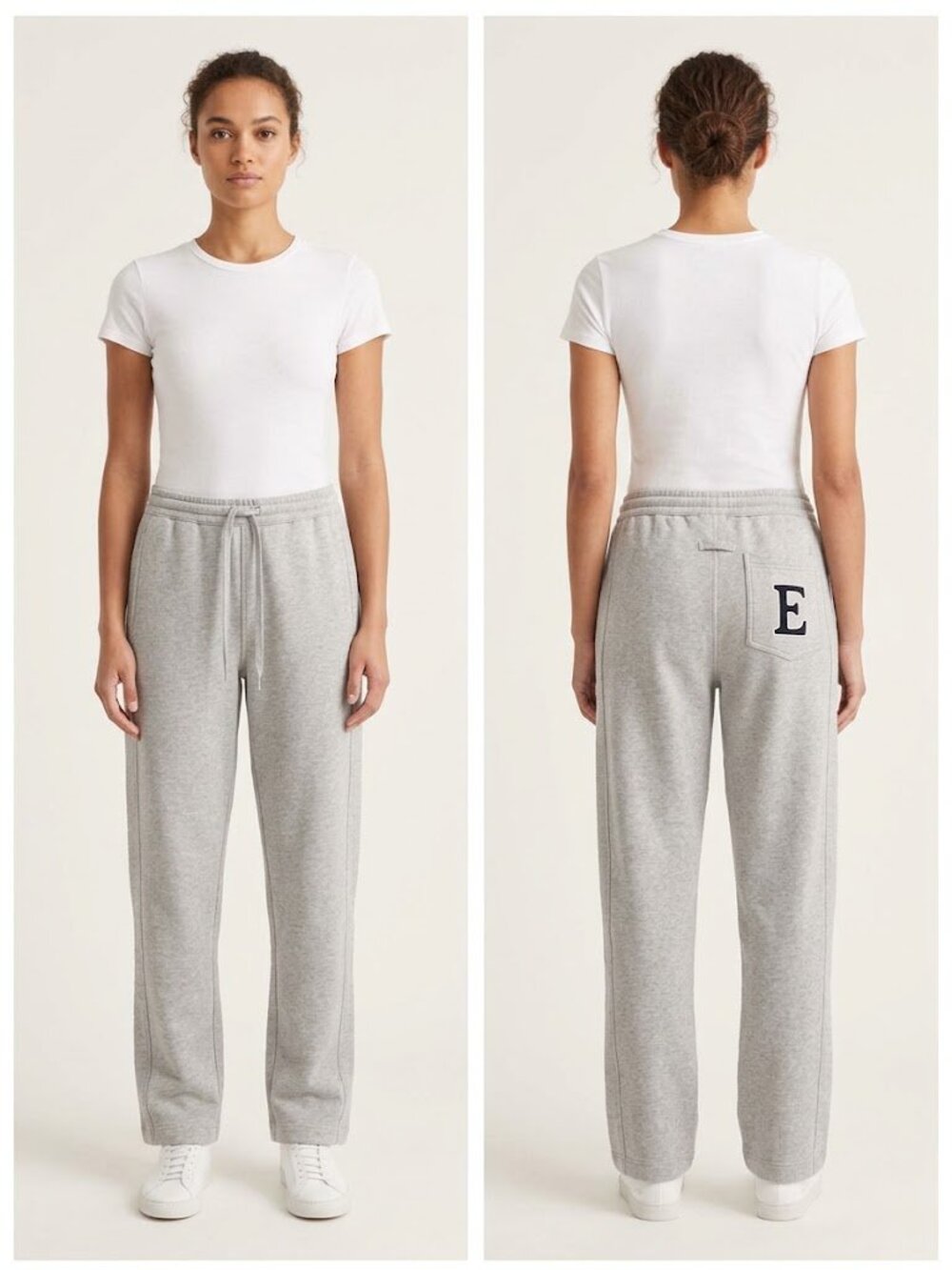 RARE! Vintage NWT 90s Escada Sport Cotton Gray Sweatpants  Patch Logo  Size M